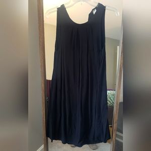 Old Navy, black dress, pleated, size small